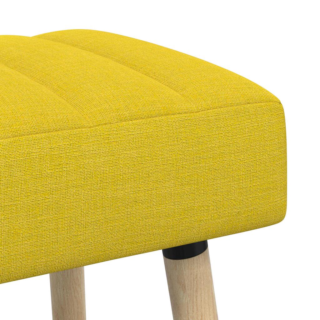 Channel Tufted Bench Light Yellow 60 X 40 X 45 Cm Fabric