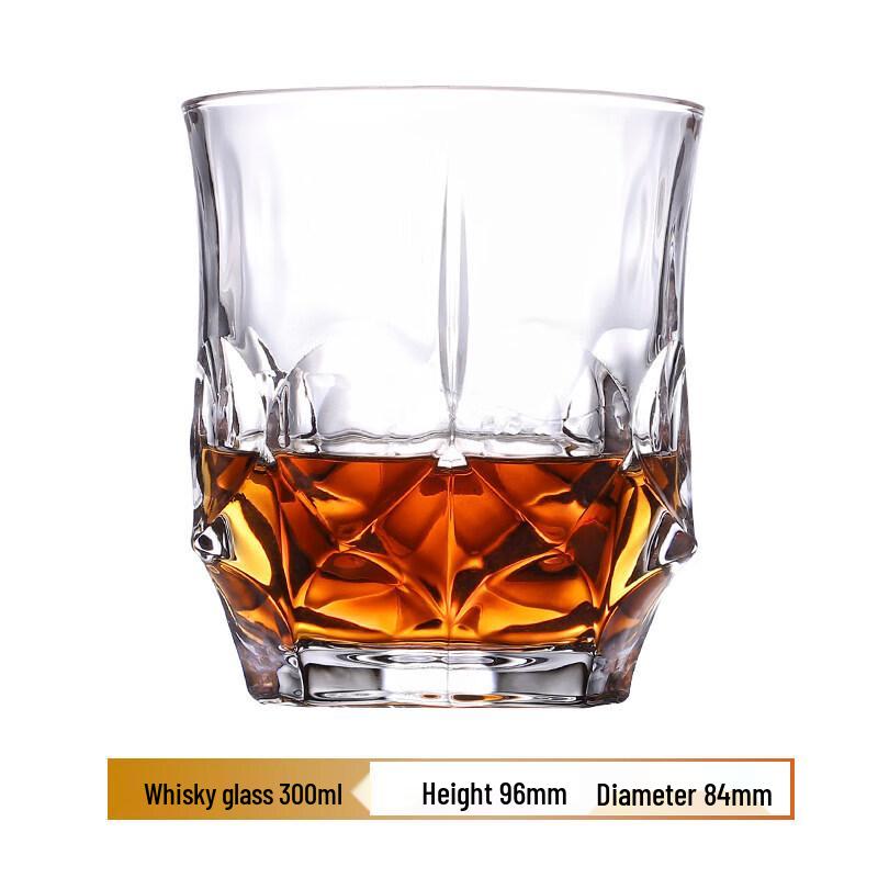 HA European Crystal Whiskey Glass Set