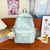 Backpack for Girls with a Girlish Atmosphere, Star Print, Japanese Style, Niche, Large Capacity, Double Shoulder Bag for Middle