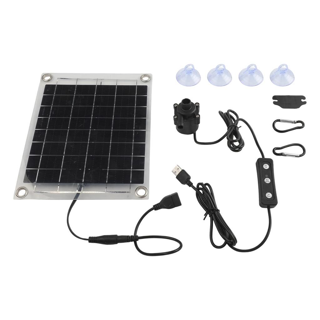 Long Lasting Solar Pump System Water Feature Outdoor Fountain 1.5 M 10W Pump Versatile Use 12V High-performance Solar Module