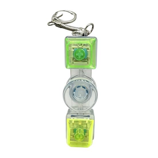 LED Keyboard Fidget Light-up Decompression Button Spinner Toy Finger Clicker Toy 2/3/4/5/6-Keys Fidget With Light
