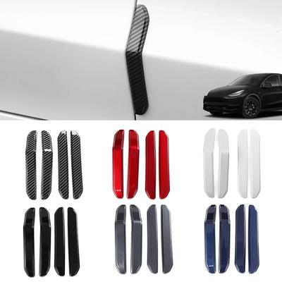 4PCS For Tesla Model 3 Model Y Car Door Anti-collision Strip ABS Paint Body Anti Scratch Sticker Modification Car Accessories