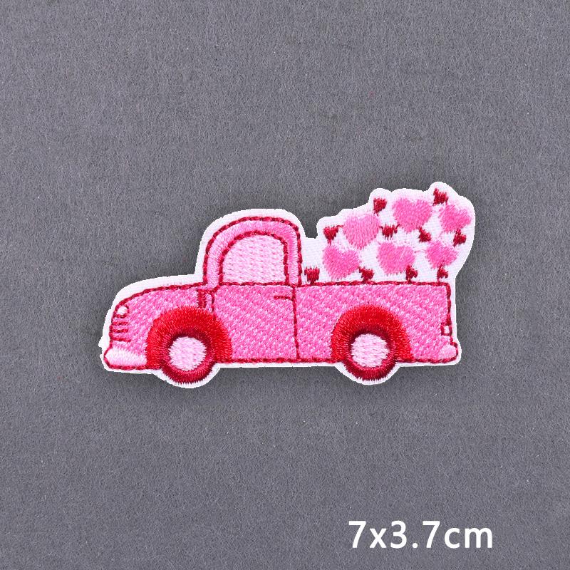 Purple Style Iron On Patch Thermoadhesive Patches For Clothes Anger Baby Girl Embroidery Patch For Hat/T-Shirt Fusible Sewing