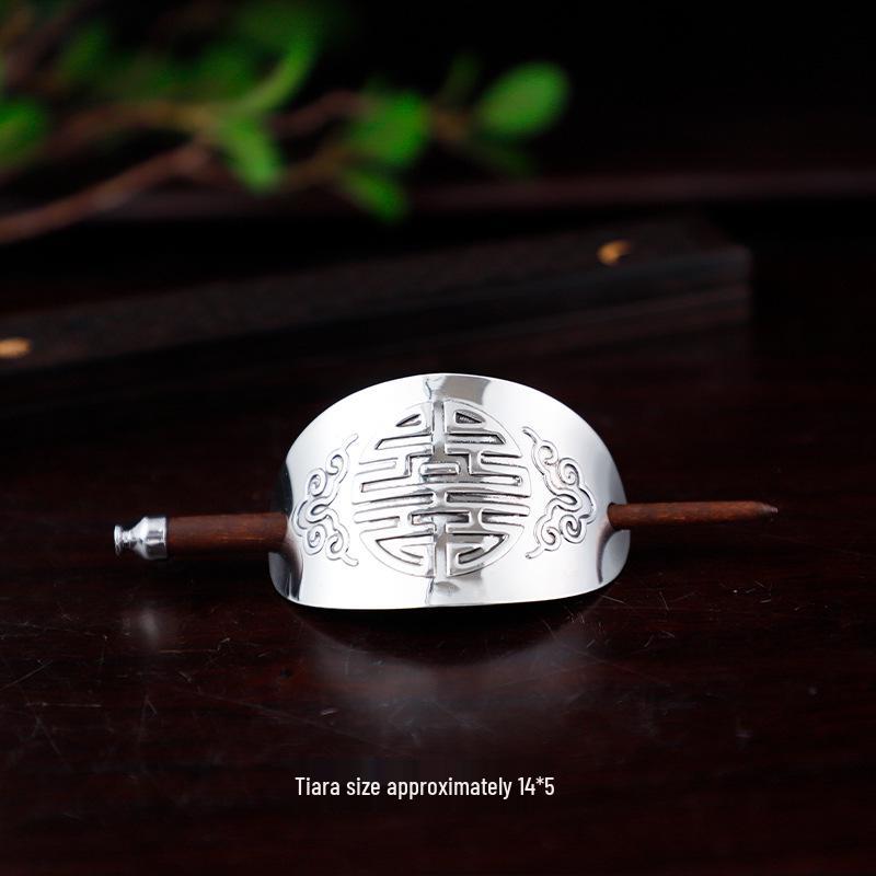 Handmade Wuxia Style Unisex Hair Crown Tiara and Hairpin