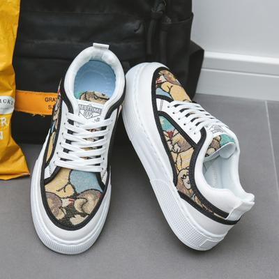 Mode 2024 Herren New Style Fashion Trend Druck Canvas Atmungsaktive Bequeme Freizeitschuhe