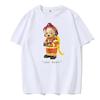 Firefighter Teddy Bear Cool Letter Pattern T-shirt Creative Unisex Street Clothing Top Summer Men's Clothing Fashion T-shirt