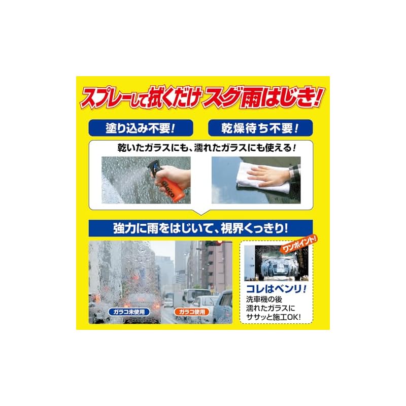 SOFT99 glaco Mist Glaco Water Repellent Coating for Automotive Glass 04950