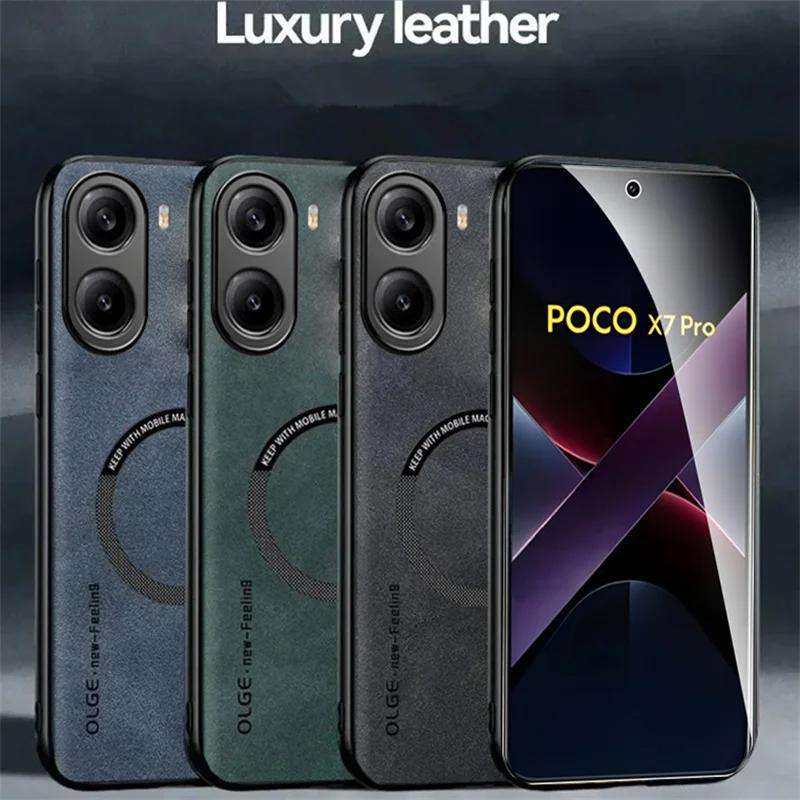 For Magsafe Magnetic Phone Case For POCO X7 F6 X6 M6 Pro 5G Shockproof Cover For POCO C65 M5S X5 F5 Pro F4 GT Phone Accessories