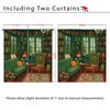 Customizable High Precision Blackout Curtains - Polyester, Digital Print, Sun Protection, Living Room.
