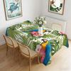 1 pièce Housse de table imprimé Perroquet Tropical et Feuille de Monstera Vert Multicolore Motif Floral d'Oiseaux Housse de Table pour Salle à Manger Cuisine