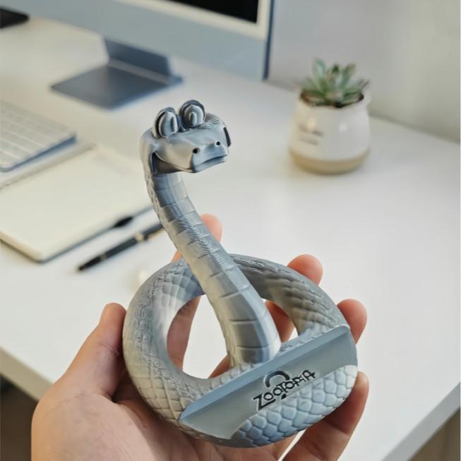 3D Printed Zootopia 2 Gary the Snake Phone Holder Toy