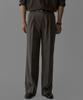 Baulopeulodeogteu Tencel Double-Pleat Slacks [Brown]