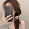 Hairpin Dry Rose Flower Decor Hair Clip with Imitation Pearls Half-Tie Hair Side-swept Hair Claw Vintage Style Hair Accessory