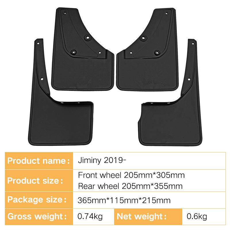 Mudguards for JB74 Sierra Jimny (2018-Present)