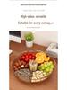 High Transparency Thickened Fruit and Nut Display Plate for Living Room