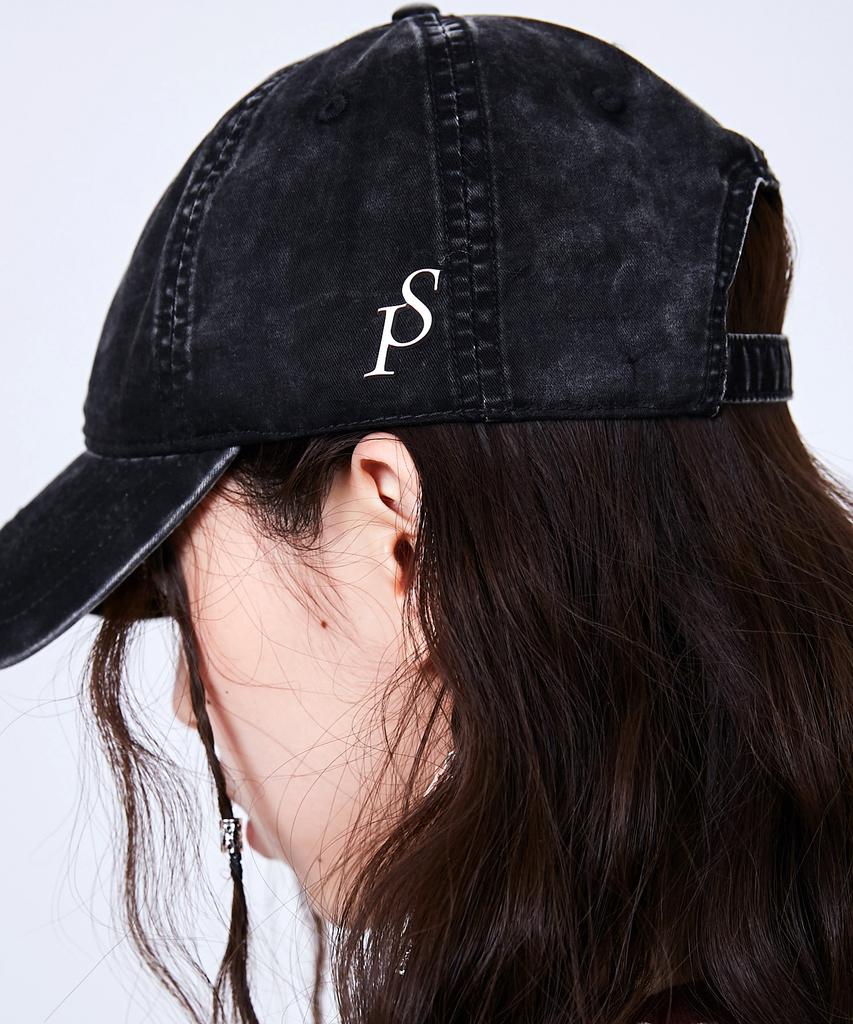 Seullipiseullib Sp Vintage Washing Black Ball Cap