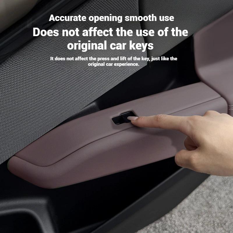 For BMW X3 G45 2025 4-piece of foreskin glass lift panelswindow button frames decorative stickers and interior accessories