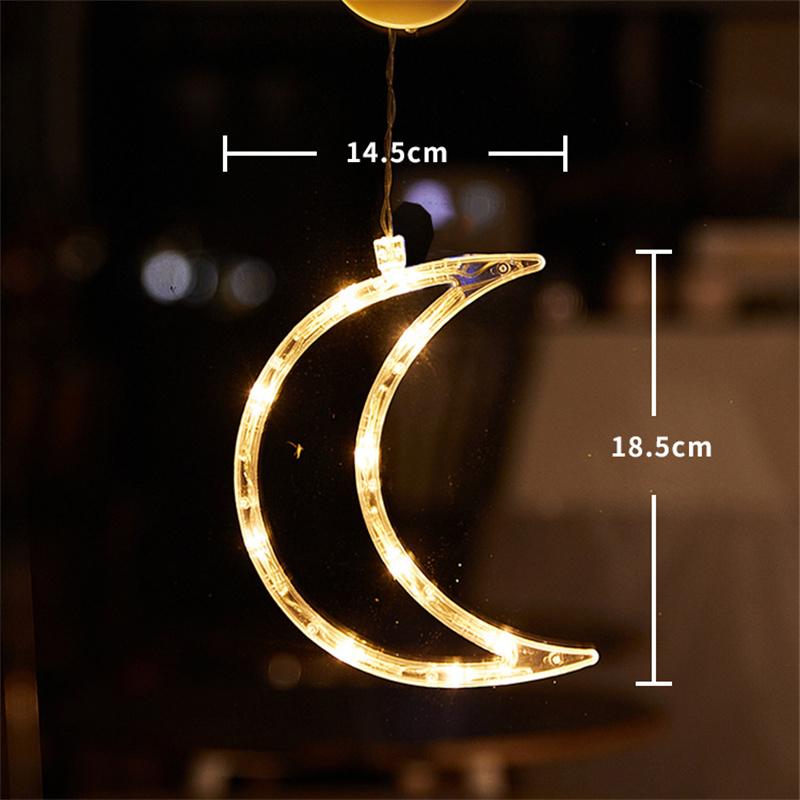 Christmas LED Light Snowflake Santa Hanging Sucker Lamp Window Ornaments Decoration for Home Xmas Navidad 2025 New Year Decor