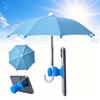 Phone Umbrella with Fist Suction Cup Sun Protection Universal Mini Windproof Sun Shade Mobile Phone Umbrella Phone Accessories