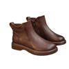 Martin boots women's short boots soft wear-resistant bottom boots retro leather surface short boots women's wind flat-bottomed leather boots winter 