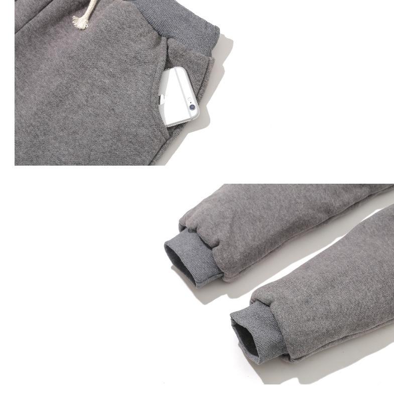 Women Warm Velvet Pant Thicker Elastic Waist Plus Velvet Pants Fashion Sweatpants