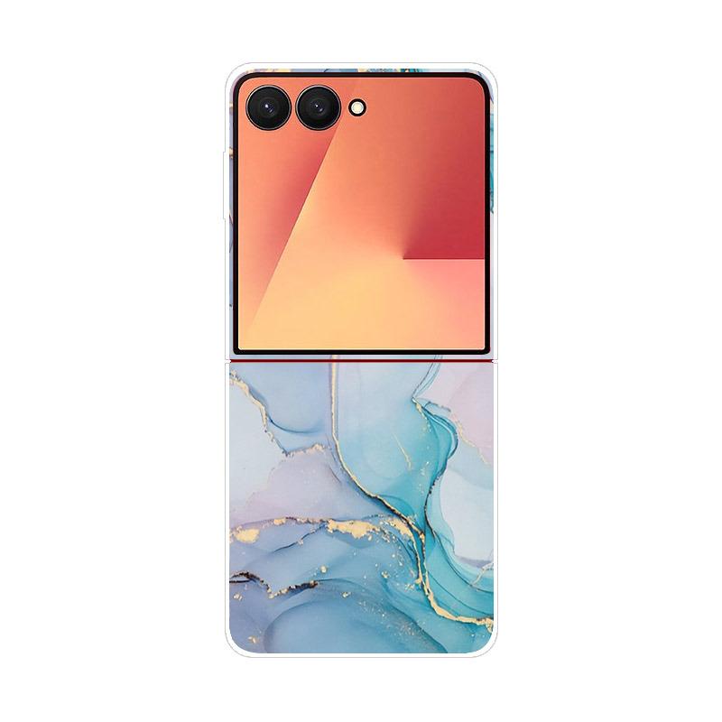 Luxury Transparent Phone Case For Samsung Galaxy Z Flip 7 Cases Hard PC Folding Cover For Galaxy Z Flip7 Shockproof Capa Fundas