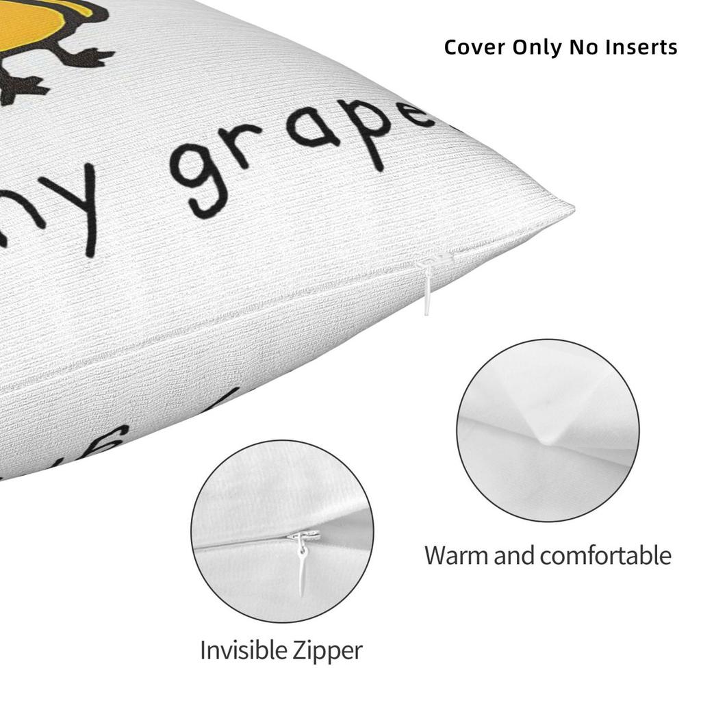 Got Any Grapes Square Pillowcase Cushion Cover Pillow Case Throw Pillow Cover For Home Bedroom Car