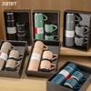500ML Stainless Steel Thermal Water Bottle Vacuum Flask Gift Set Office Business Style Thermos Bottle Outdoor Hot Insulation Cup