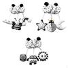 3Pcs Kid Infant Stroller Toy Animals Plush Toys Boys