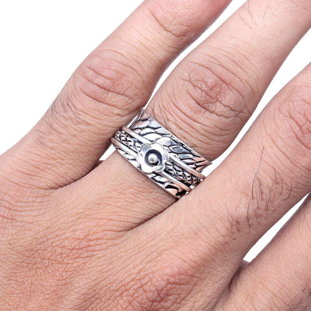 No Stone Gemstone Handmade Silver Jewelry  "9"