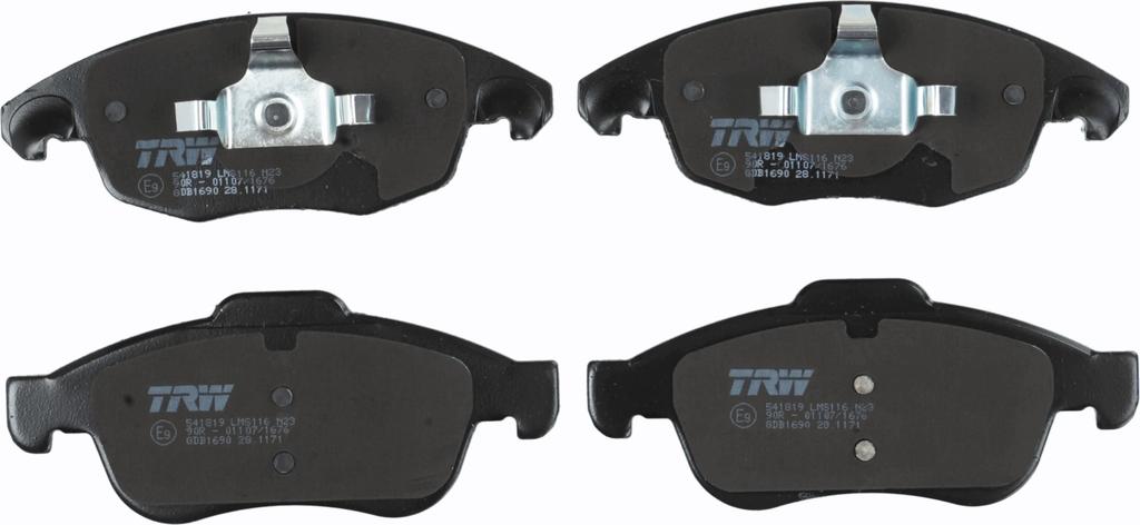 Trw Gdb1690 Trw Brake Pads Front Without Sensor