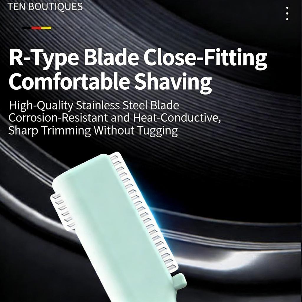 Electric Eyebrow Trimmer Razor Brow Shaping Portable Shaving with Duals Cutter Head Design Washable Hair Trimmer Razor Tools