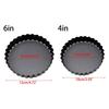6 Pieces Mini Baking Pans Fluted Molds with Removeable Bottoms Small Baking Molds Carbon Steel Material for Kitchen Use