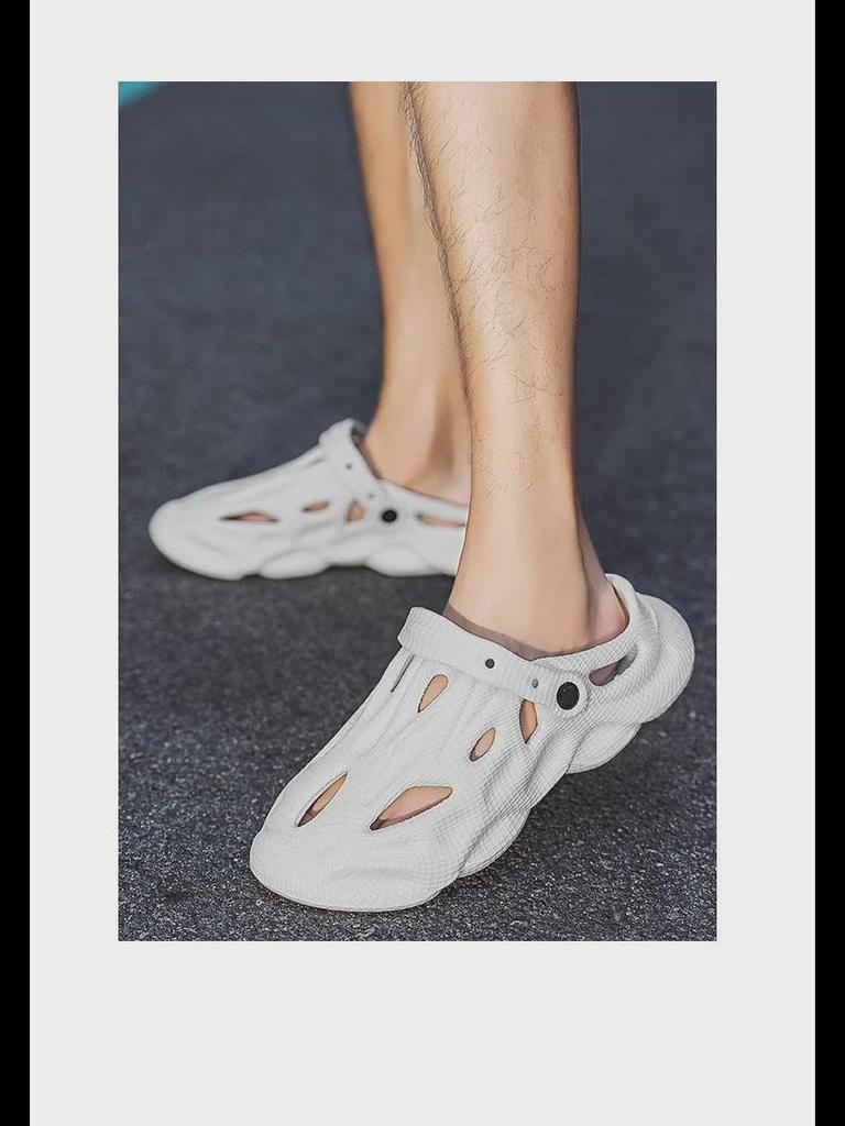 Summer Breathable Closed-Toe Non-Slip Sandals, Versatile Beach Slippers for Couples