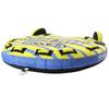 Towable Tube for Boating, 1-3 Riders Inflatable Towable Tube with Bumper Fins, 510 Lbs Water Sport Towable Tubes for Boats To Pull, Full Nylon Cover,