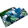 Luxuriöse 3D-Kiesel Diatomeenerde Fußmatte - Schnelltrocknend & Wasserabsorbierend für Eingang & Badezimmer