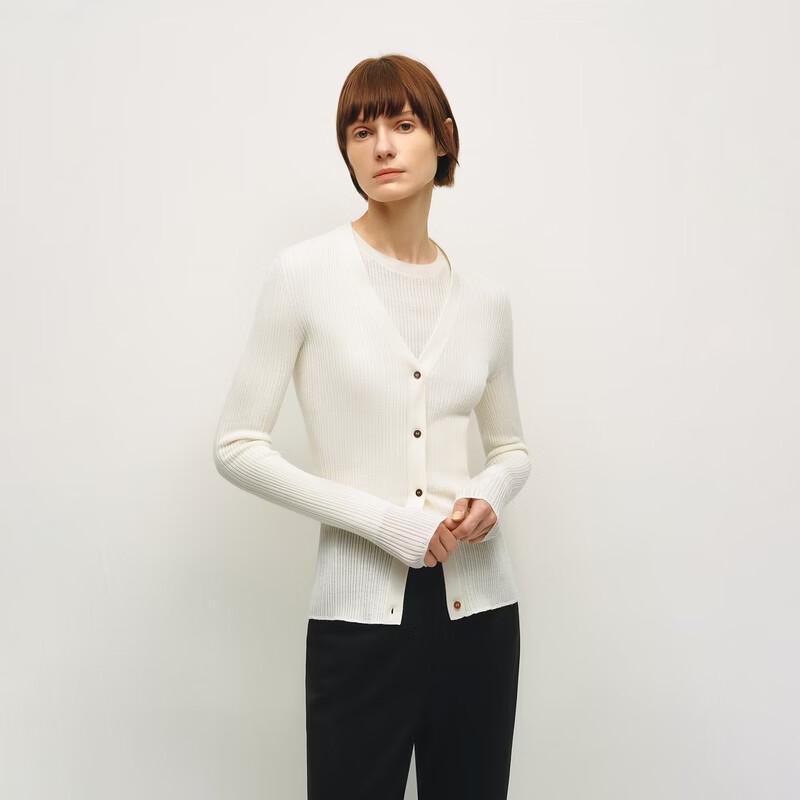 OVV Machine Washable Golden Wool V-Neck Cardigan M