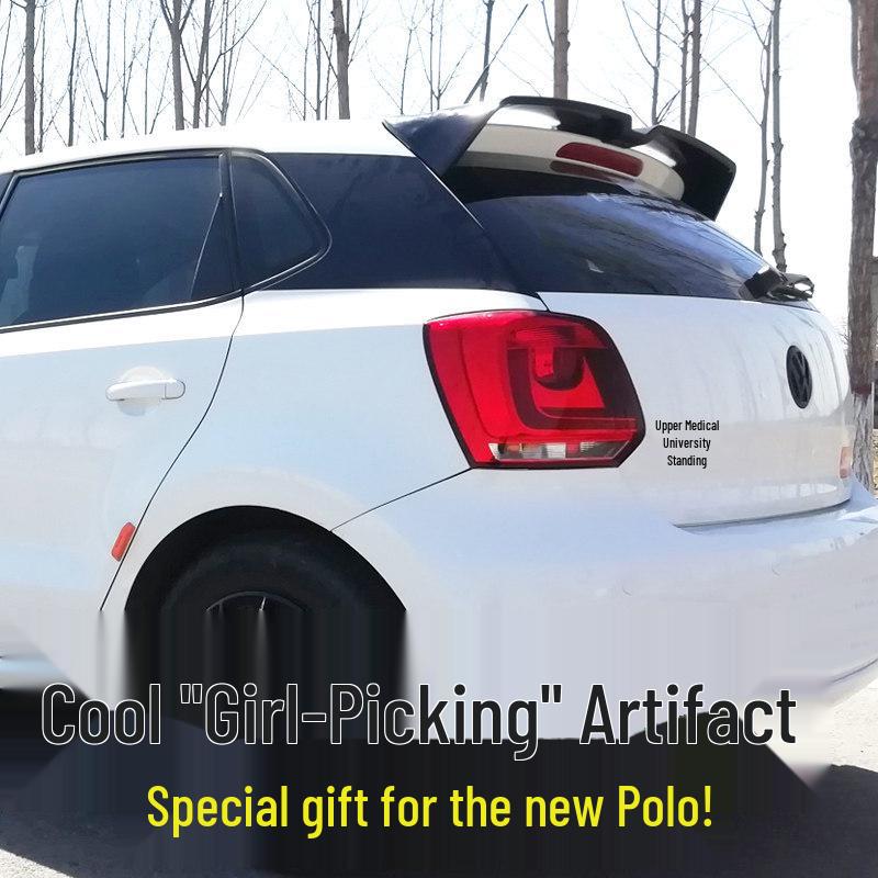 Compatible Rear Spoiler for Polo 06-21 Models: 19 Polo No-Drill Top Tail Modification