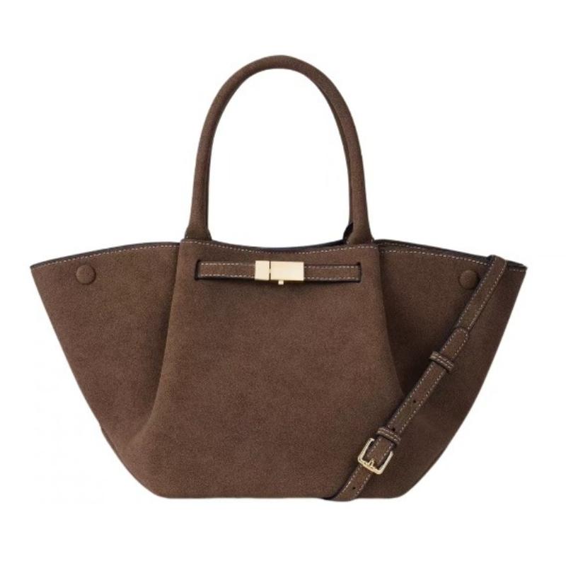 

Niche Design Imitati Suede Tote Bag, High-end Nubuck Leather Large-capacity Handbag, Versatile Armpit Bag for Commuting кавовий