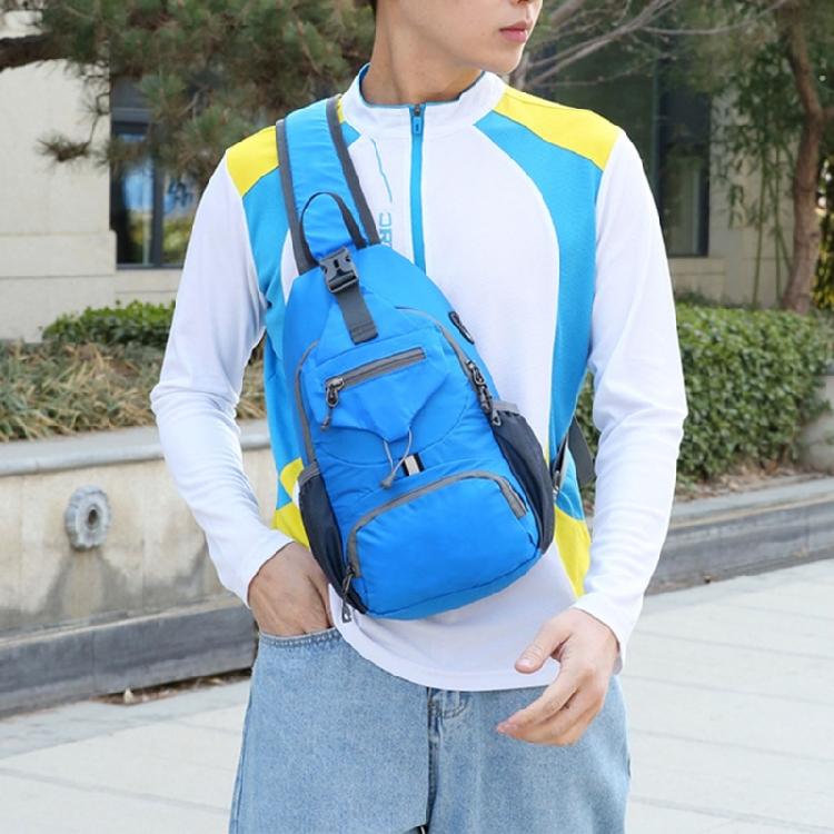 Mans Casual Daypacks Travel Chest Pocket Shoulder Backpacks Nylon Crossbody Bag