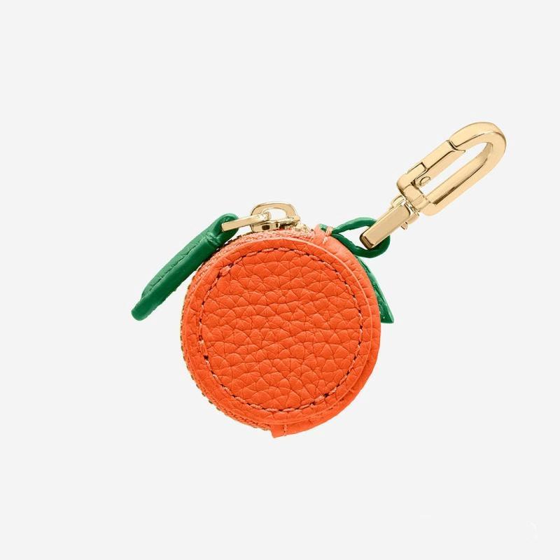 Cute Fruit Shape Coin Purse Keychain Bag Hanging Zipper Earphone Bag For Women Girls Gift