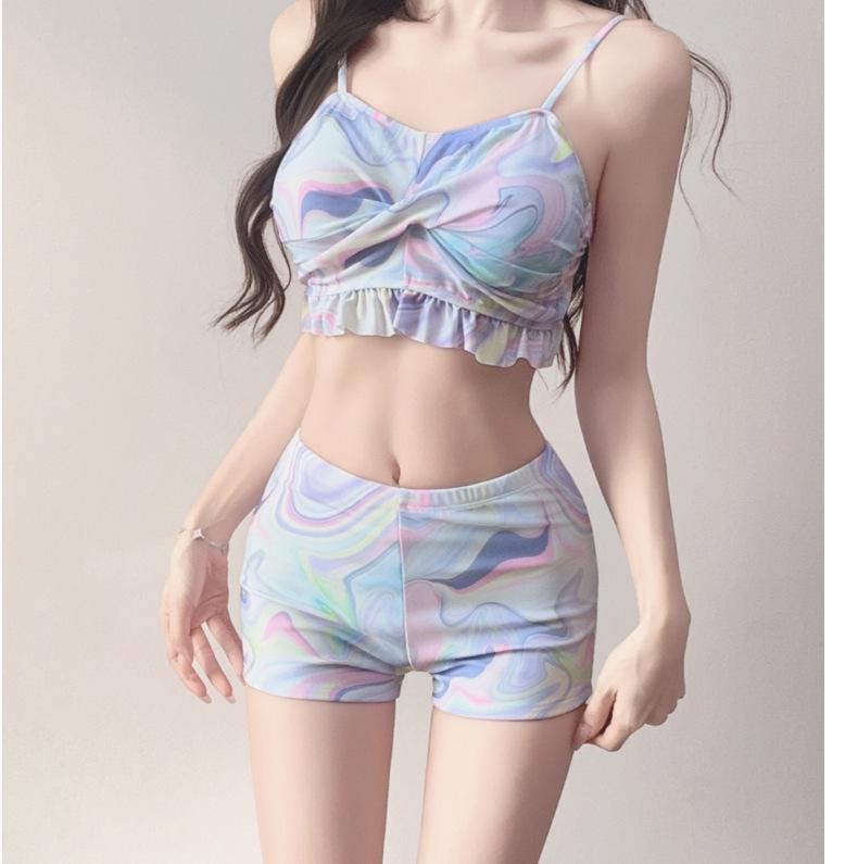 2026 New Women's Three-Piece Bikini Set - Trendy Vacation and Hot Spring Swimwear.
