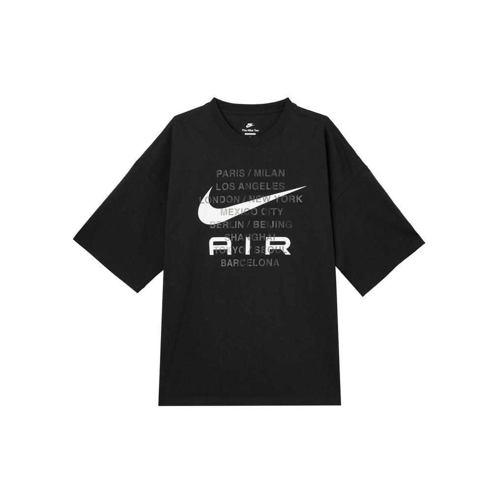 Nike Air T Shirts Men's Black Crew Neck Moderate Straight Fit FD1250-010