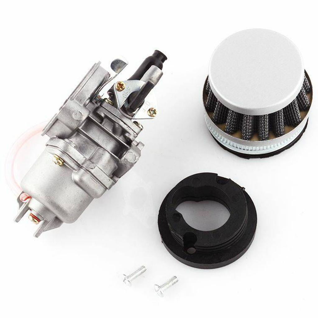 Carburetor with Filter Fuel Filter Replacement for Motorcycle Dirt Bike ATV Scooter with 47 49 Engine