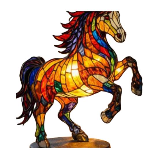 Cute Highland Cow Night Light 3D Resin Stained Glass Cow Table Lamp Rustic Animal Sunflower Bedside Lamp for Home Office Bedroom Living Room Desk