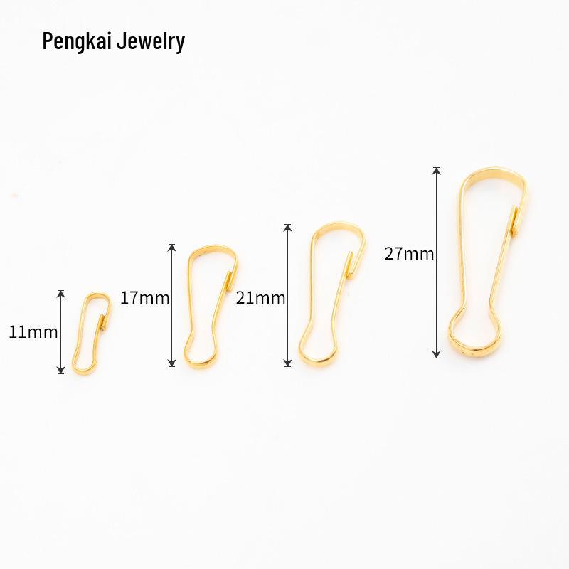 Clips de Fivela para Joias DIY Banhados a Ouro & Ganchos para Chaves
