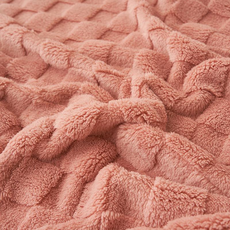 Warm Blanket Velvet Bed Linen Skin-friendly Plaid Simple Style Shawl Winter Bedspread for Home Manta Sofa Towel Soft Blankets