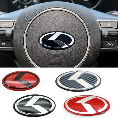K Logo stuurwiel belettering aangepaste auto belettering elliptische auto belettering Voor Sportage Sorento Optima Forte Rio Stinger