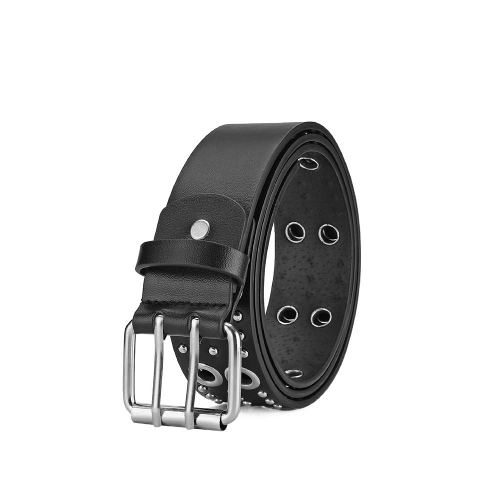 Dress For Women Personality Jeans Hip Hop PU Leather Belt Waist Belt Rivet Waistband Waist Strap