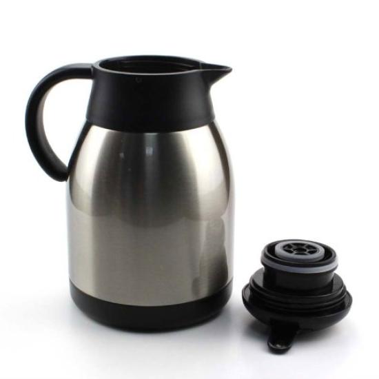 Pearl Metal Easysis 2 Tabletop Stainless Heat and Cold Pot, 1.5L, Steel, Satin, Insulation, H-6312